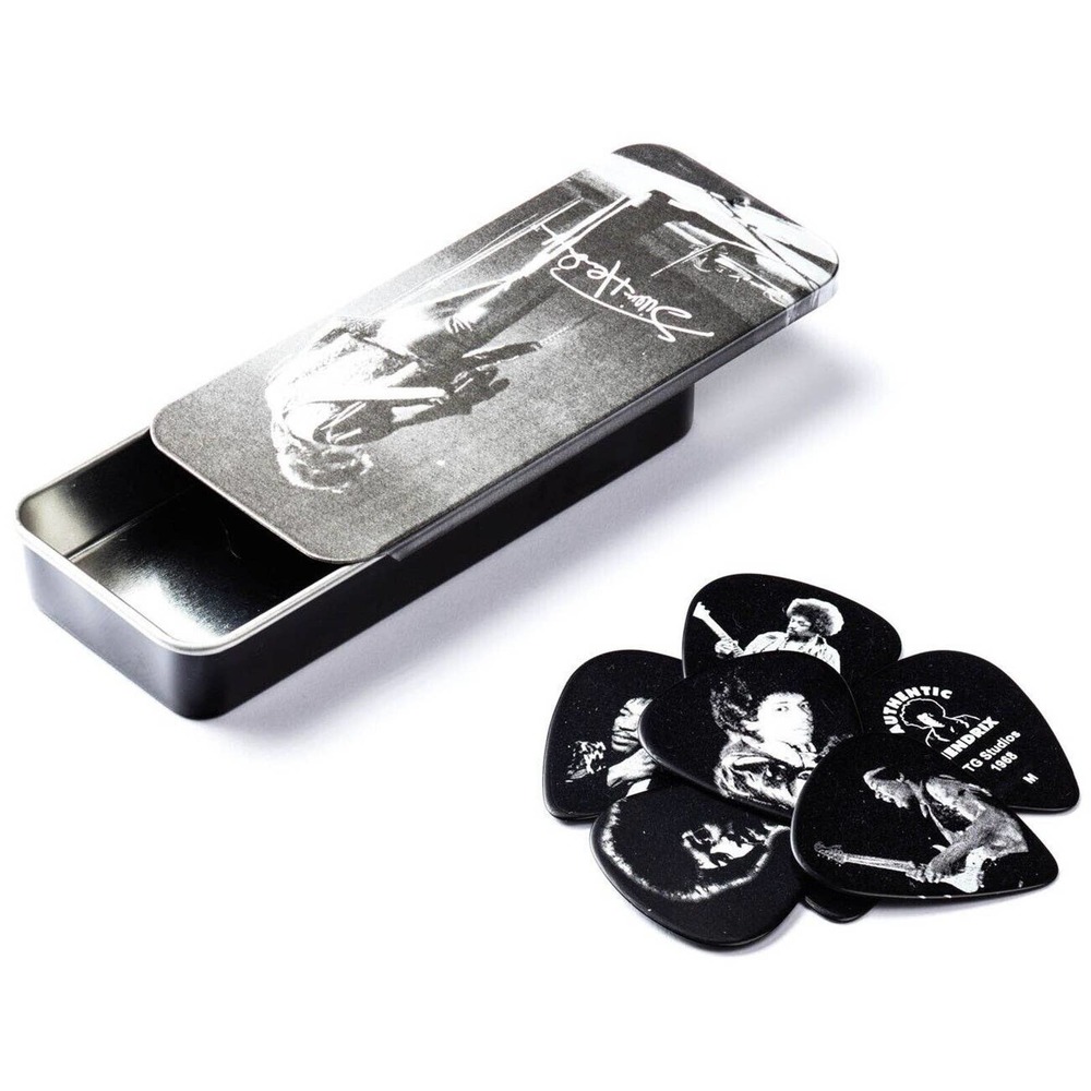 Dunlop Guitar Picks Jimi Hendrix Portrait Series Pick Tin 12 Picks